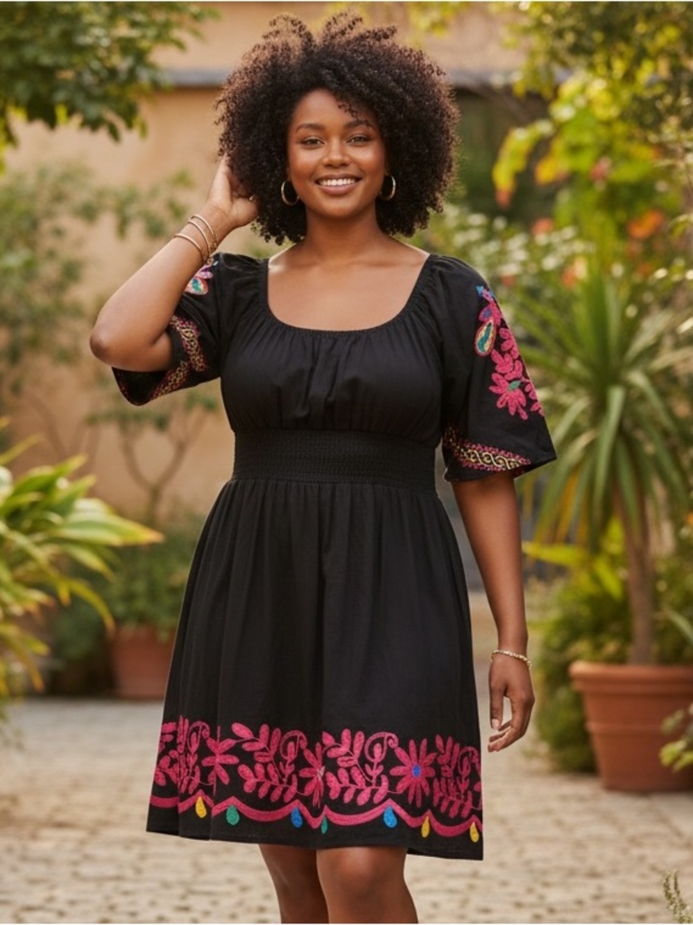 Va Va U.S.A. Mexican embroidered dress